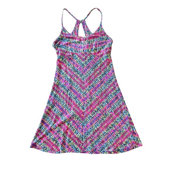 Patagonia Dresses & Skirts - Patagonia Women’s Sprint Dress Keyhole A-Line Shelf Bra Medium Rainbow Organic